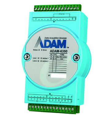 Advantech ADAM-6300 OPC UA Ethernet I/O ürün görünümü